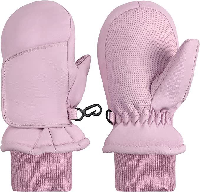 N'Ice Caps Kids Toddler Baby Waterproof Mittens - Thinsulate Easy-On Wrap Winter Snow Gloves | Amazon (US)