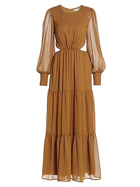 Gina Tiered Cutout Maxi Dress | Saks Fifth Avenue