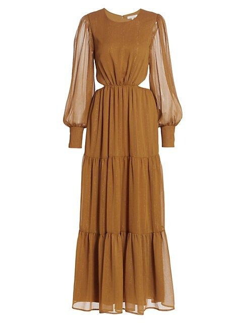 Gina Tiered Cutout Maxi Dress | Saks Fifth Avenue
