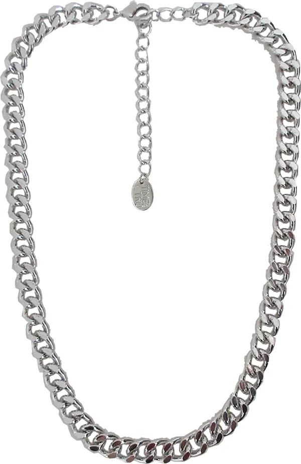 Time and Tru Curb Link Chain Necklace - Walmart.com | Walmart (US)