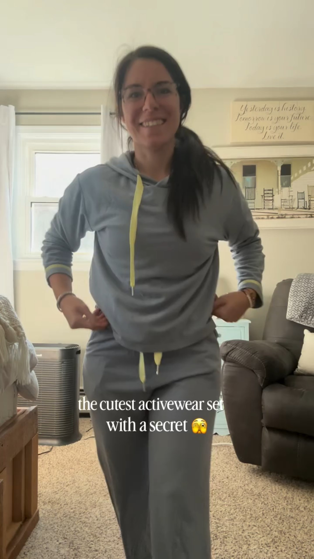 This activewear set is comfy & cute. Plus there’s a secret 🫣

It has a built in bra! But the bra has no elastic. It’s just in the front & is so comfortable. You can wear this to drop off, the grocery store & so many other places but also comfortable enough to wear to bed. I’m obsessed!

They also have super comfortable underwear you can wear under leggings without seeing ANY underwear lines. Perfect for legging season! 🤍🫶🏼

Linked in my profile under my LTK! 

@nuagewears #nuagewears #comfortableclothes #seamless #comfortthatperforms #active #nowedgies #performanceunderwear