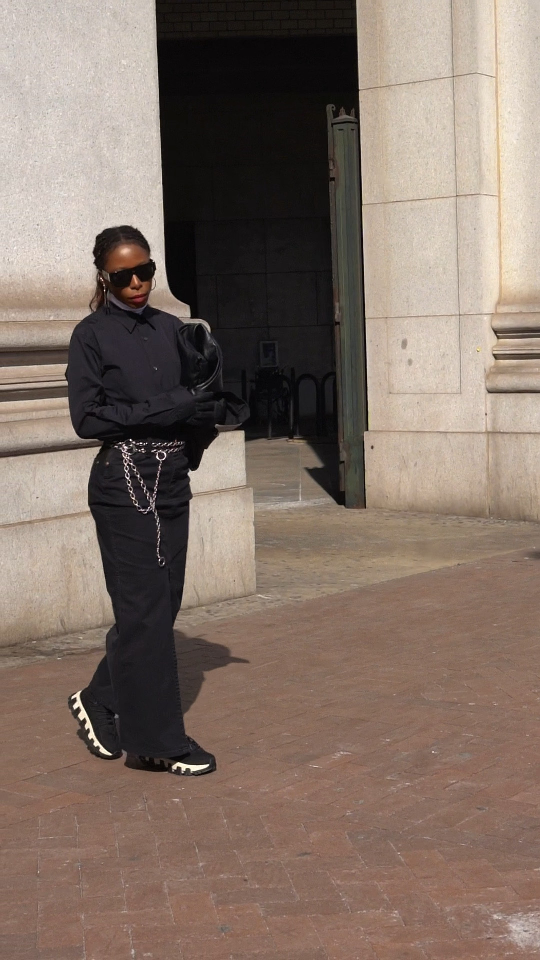 Reimagining the all black uniform by adding layered silver chain belts for an unexpected edge 🖤

Shop chain belts at lapolounge.com

#LTKWorkwear #LTKWatchNow #LTKStyleTip