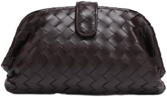 Molodo Woven Bags for Women Shoulder Bag PU Leather Handwoven Crossbody Bag Satchel Woven Purses | Amazon (US)