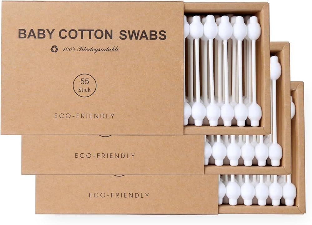 Baby Qtips Safety Swabs For Ears Safety Qtips Cotton Swabs For Kids | Amazon (US)