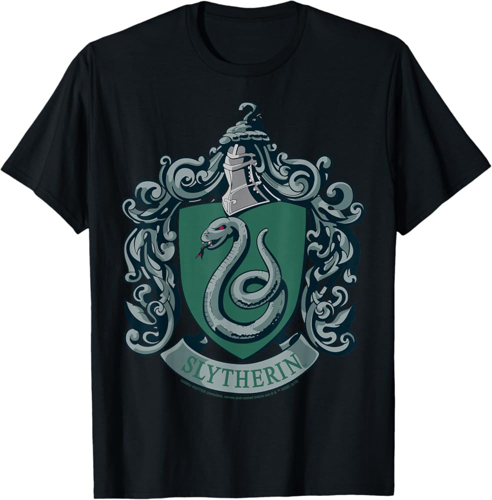 Harry Potter Slytherin House Crest T-Shirt Small | Amazon (US)