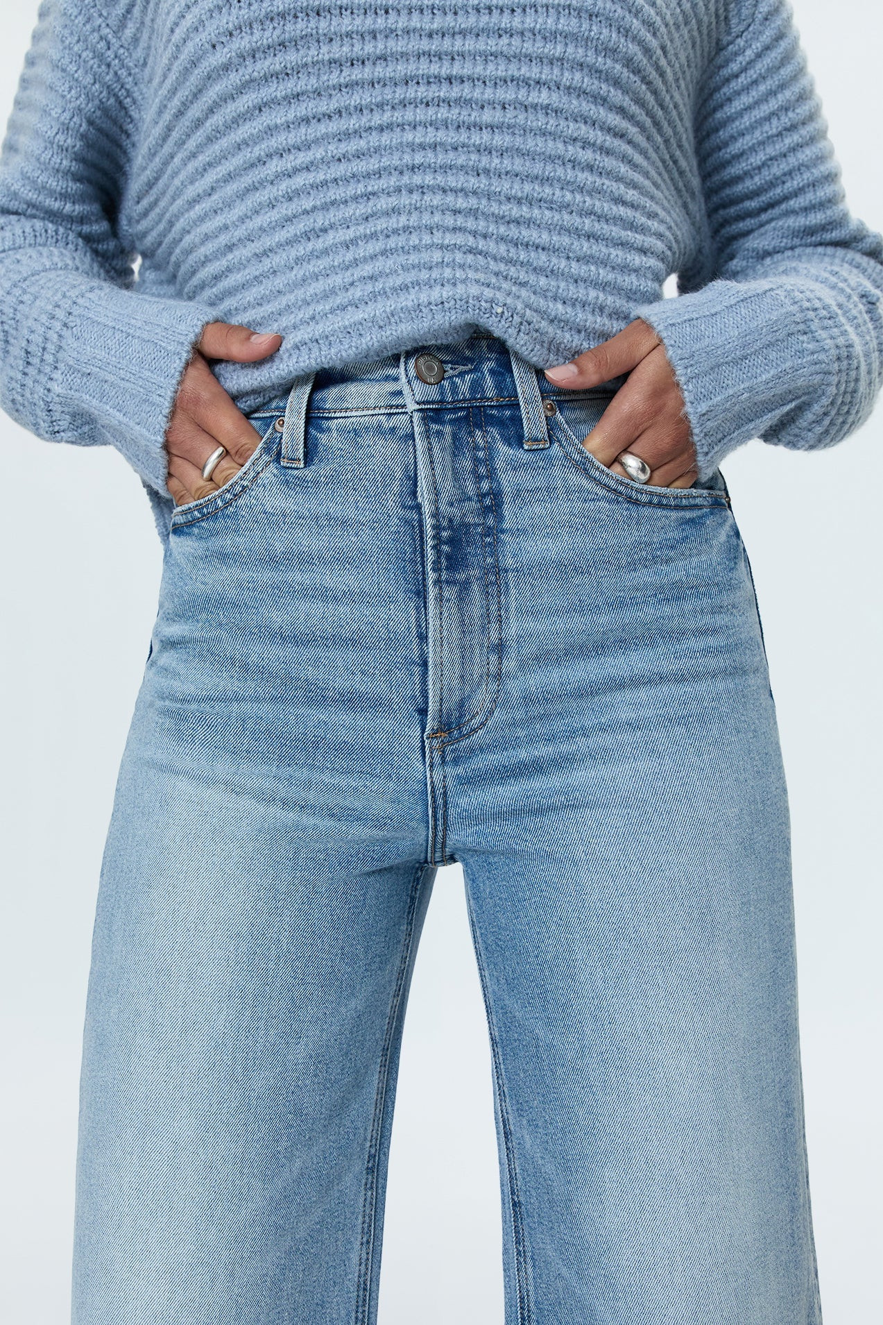 Pistola - Lana High Rise Ultra Wide Jean - Snowcat | Jones & Daughters