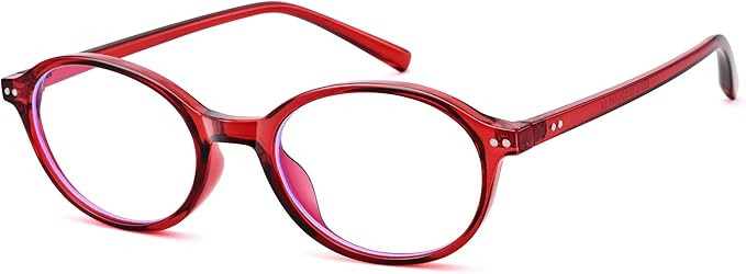 COASION Retro Oval Glasses for Women Men - Small Round Blue Light Blocking Glasses Vintage Nerd E... | Amazon (US)