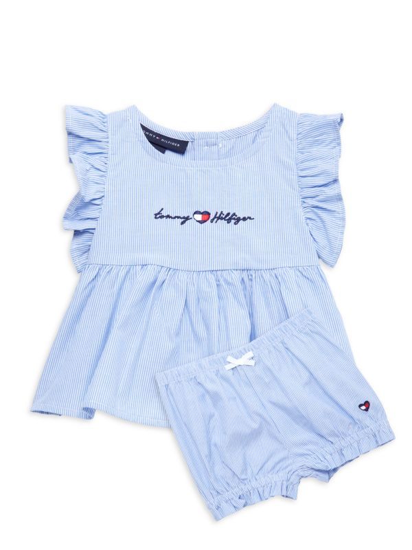 Baby Girl's 2-Piece Striped Logo Top & Shorts Set | Saks Fifth Avenue OFF 5TH