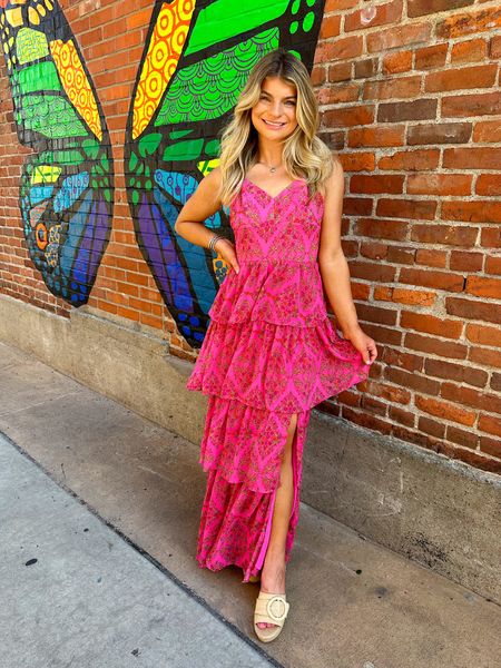 Wedding Guest Dress Inspo! 

I LOVE this dress!!! The color is amazing and pops on every skin tone. Wearing a small - straps are adjustable! 

#weddingguest #weddingguestdress #maxidresses 

#LTKunder100 #LTKwedding