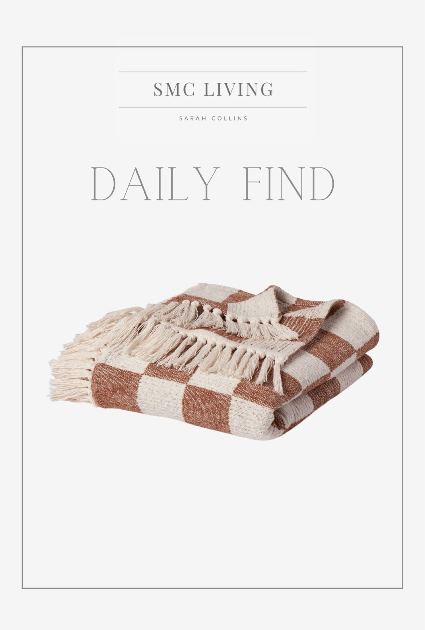 Daily find 🤩

Bed throw 
Throw blanket
Oversized throw
Checkered blanket
Checkered throw 
Fall decor
Fall bedding


#LTKfindsunder100 #LTKhome