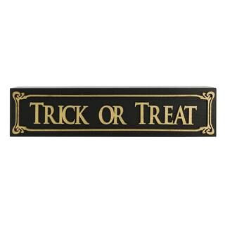 12" Trick or Treat Tabletop Block Sign by Ashland® | Michaels Stores