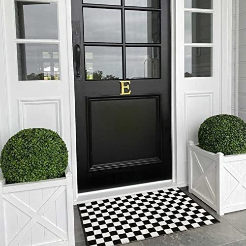Seavish Checkered Rug,2x3 Ft Moroccan Checkerboard Rug Black and White Outdoor Washable Runner Ru... | Amazon (US)