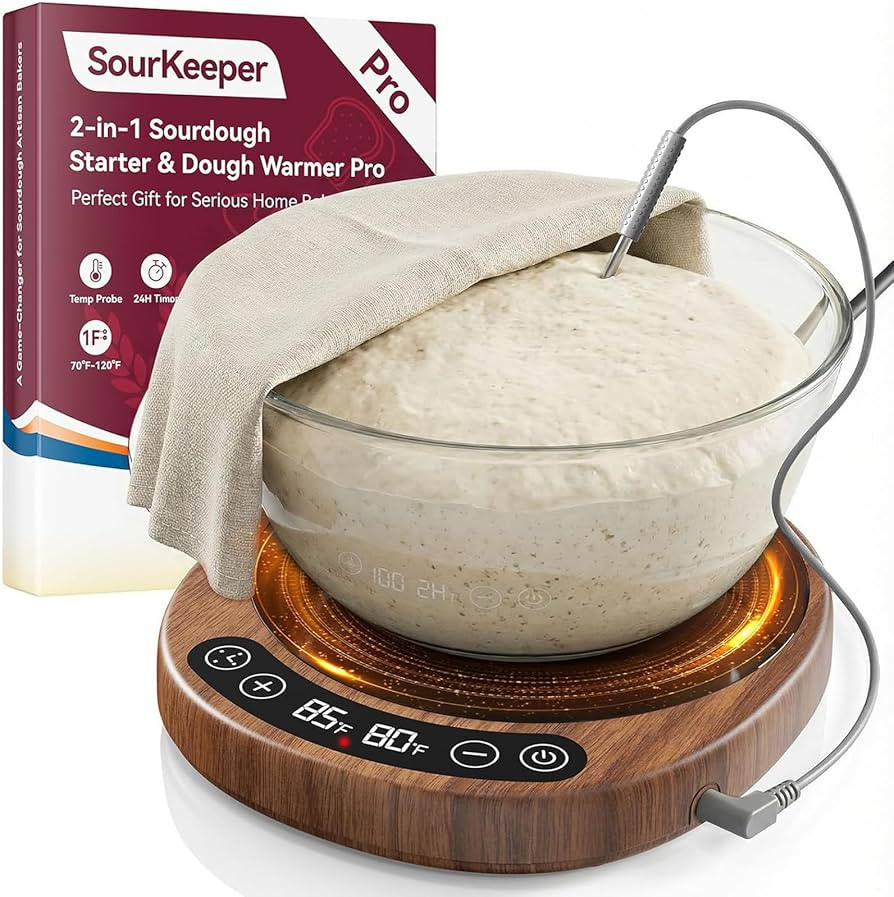 SourKeeper, Larger 2-in-1 Sourdough Starter Warmer Pro - 2026 Upgrade Larger Heating Plate, Dough... | Amazon (US)
