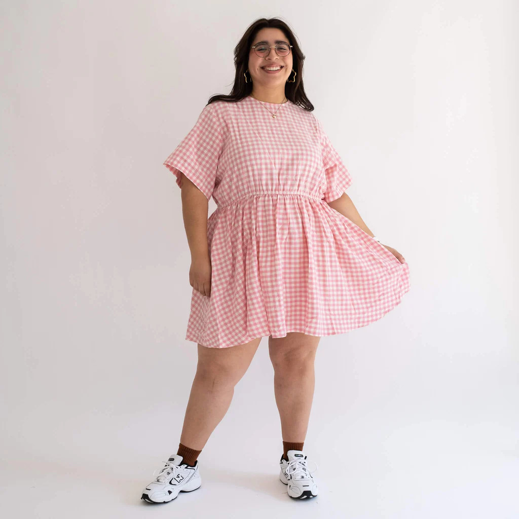 Gingham Dress - Cherry Blossom | Shiny by Nature