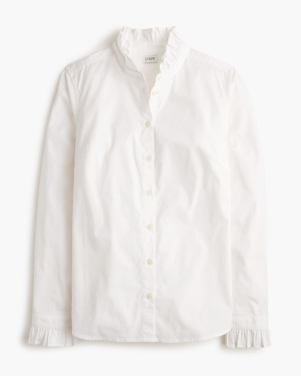 Ruffle button-up top | J.Crew Factory