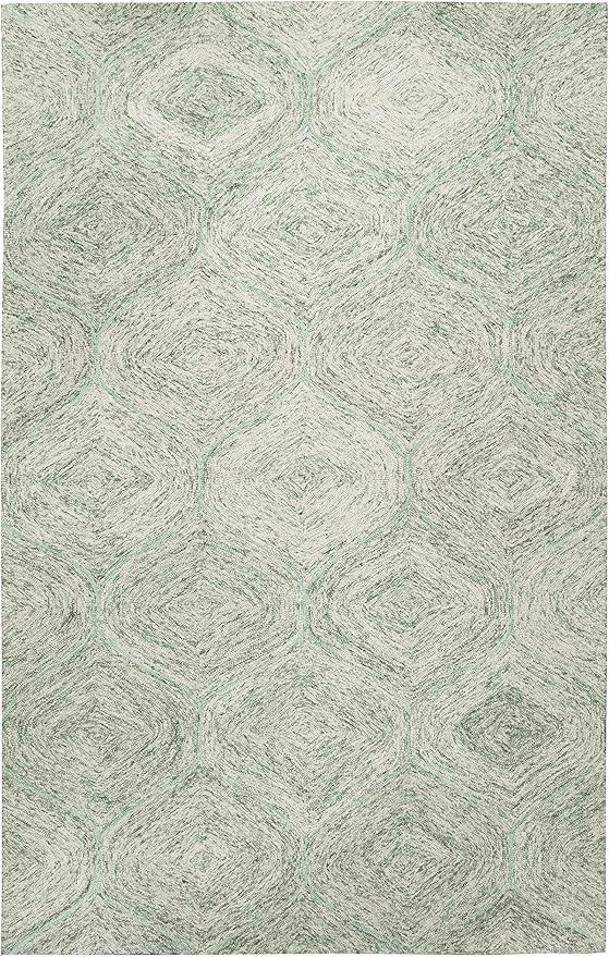 Rizzy Home Brindleton Collection Wool Area Rug, 9' x 12', Green/Gray/Rust/Blue Trellis | Amazon (US)