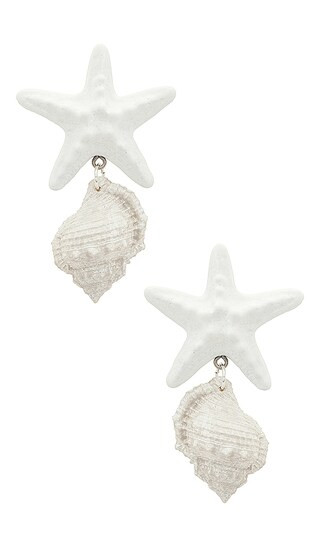 Le Splash Earrings in White | Revolve Clothing (Global)