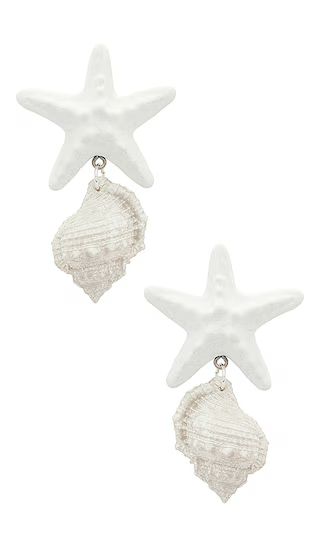 Le Splash Earrings in White | Revolve Clothing (Global)