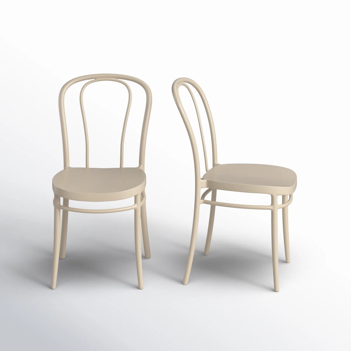 Farrah Stacking Patio Dining Side Chair (Set of 2) | Wayfair North America