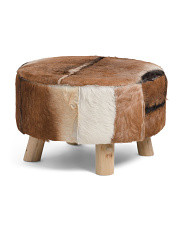 16in Haircalf Oversized Ottoman | Marshalls