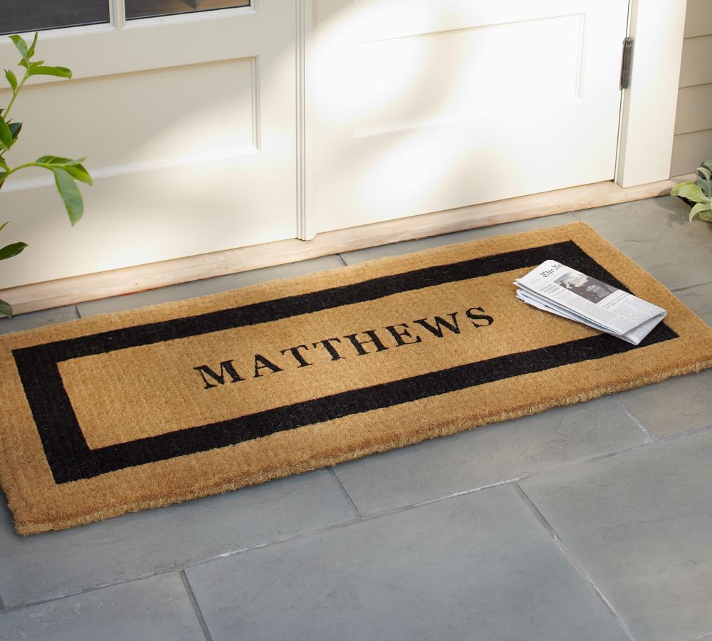 Personalized Framed Doormat, Up to 8 Characters | Pottery Barn (US)
