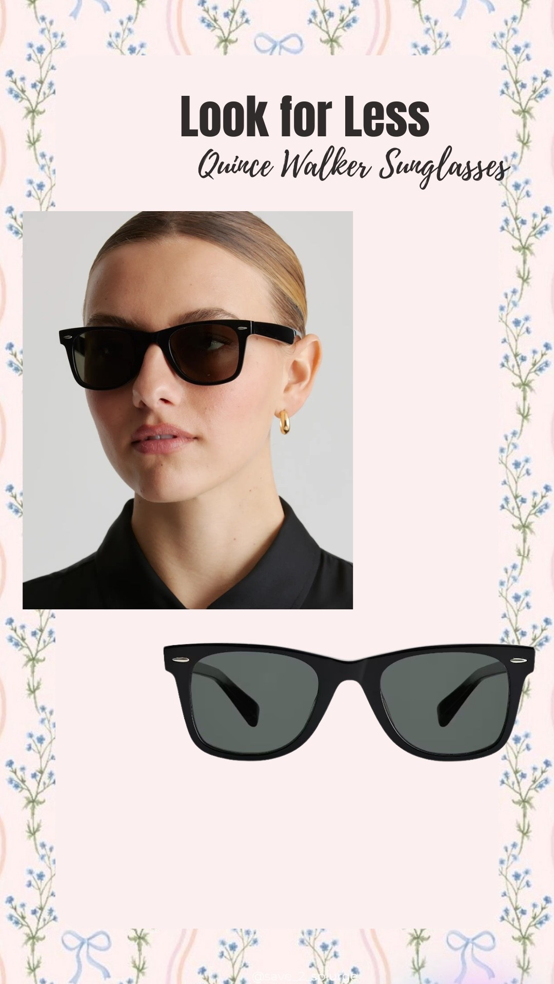 And if you like the look, but not the price, here’s this week’s look for less.

Polarized black sunglasses from Quince

#LTKOver40 #LTKWorkwear #LTKSeasonal