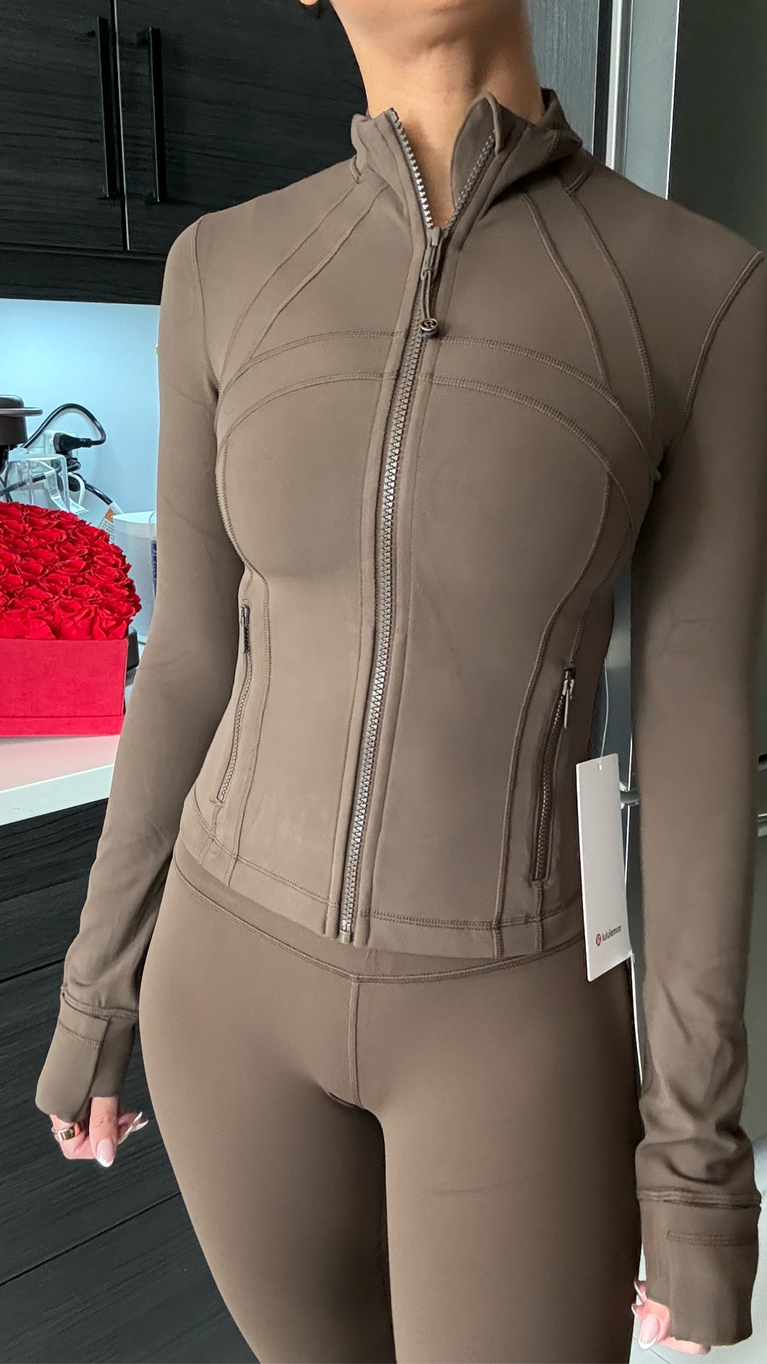 lululemon walnut crunch ! 🤍 

align pant, cropped nulu define, yoga, athleisure, pilates, lounge. 

#LTKPetite #LTKootd #LTKActive