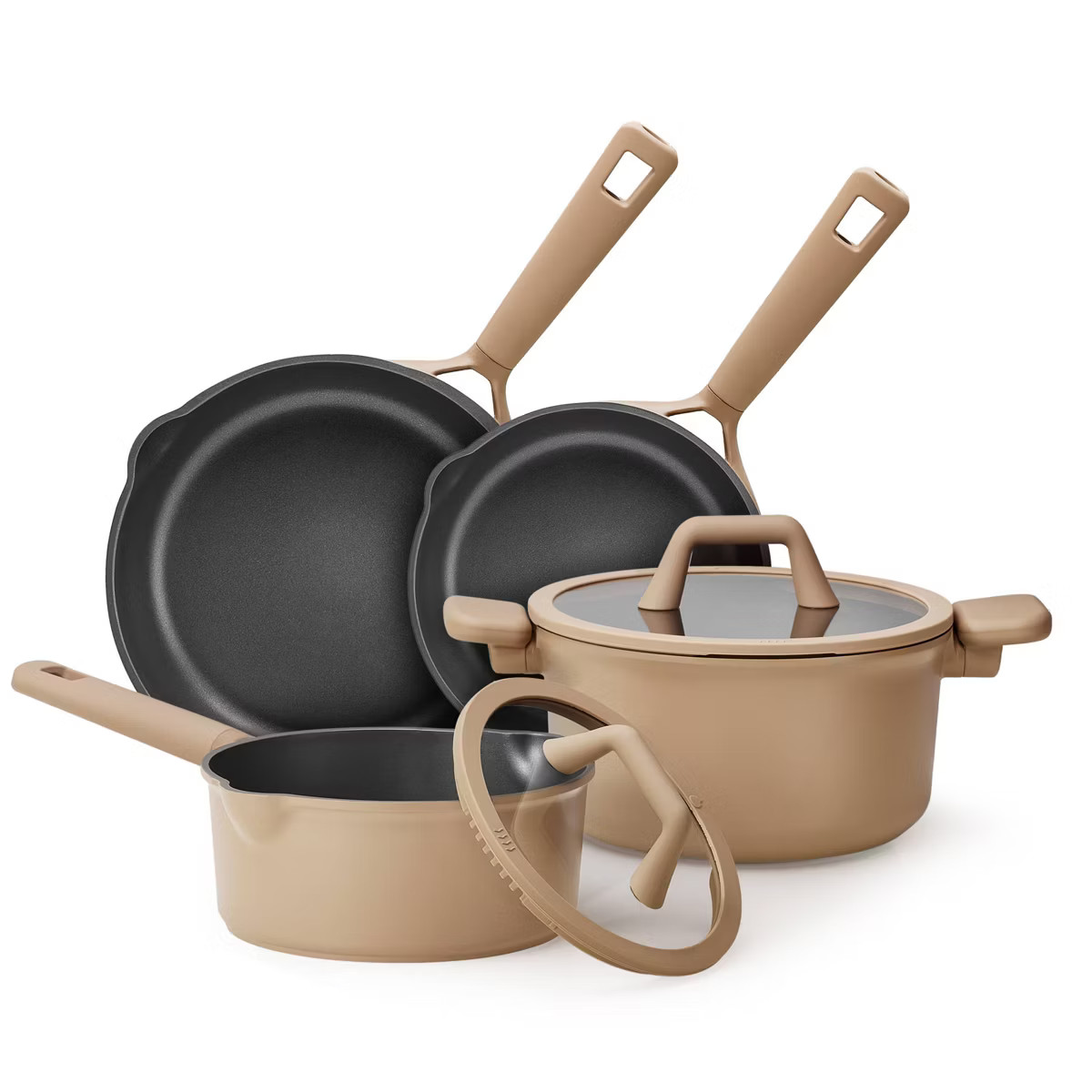 Carote 9pc Nonstick Cookware Set Taupe | Target