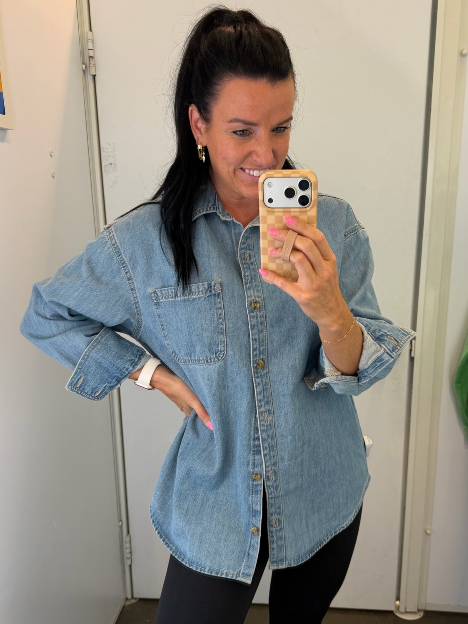 The cutest Jean shirt is 40% off at Old Navy + an extra 10% off with code BONUS 😍  Denim shirts are such a closet staple for fall!! Great layering piece or wear on its own!

#LTKOver40 #LTKSaleAlert #LTKWorkwear