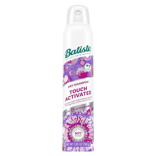 Batiste Touch Activated Dry Shampoo, Up to 24 Hours of Freshness, Absorbs Oil in Hair Between Washes with Lasting Scent Releasing Technology, 3.81 Oz | Amazon (US)