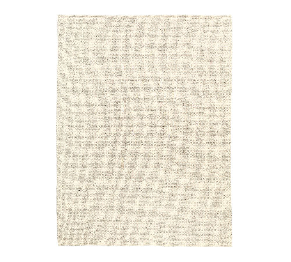 Cozy Basketweave Sweater Wool Rug | Pottery Barn (US)
