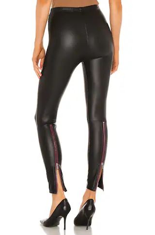 Fleece Lined Liquid Legging With Contrast Zipper | Revolve Clothing (Global)