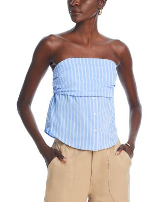 Strapless Striped Shirt | Bloomingdale's (US)