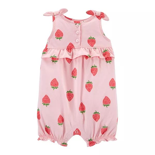 Baby Girl Carter's Strawberry Romper | Kohl's
