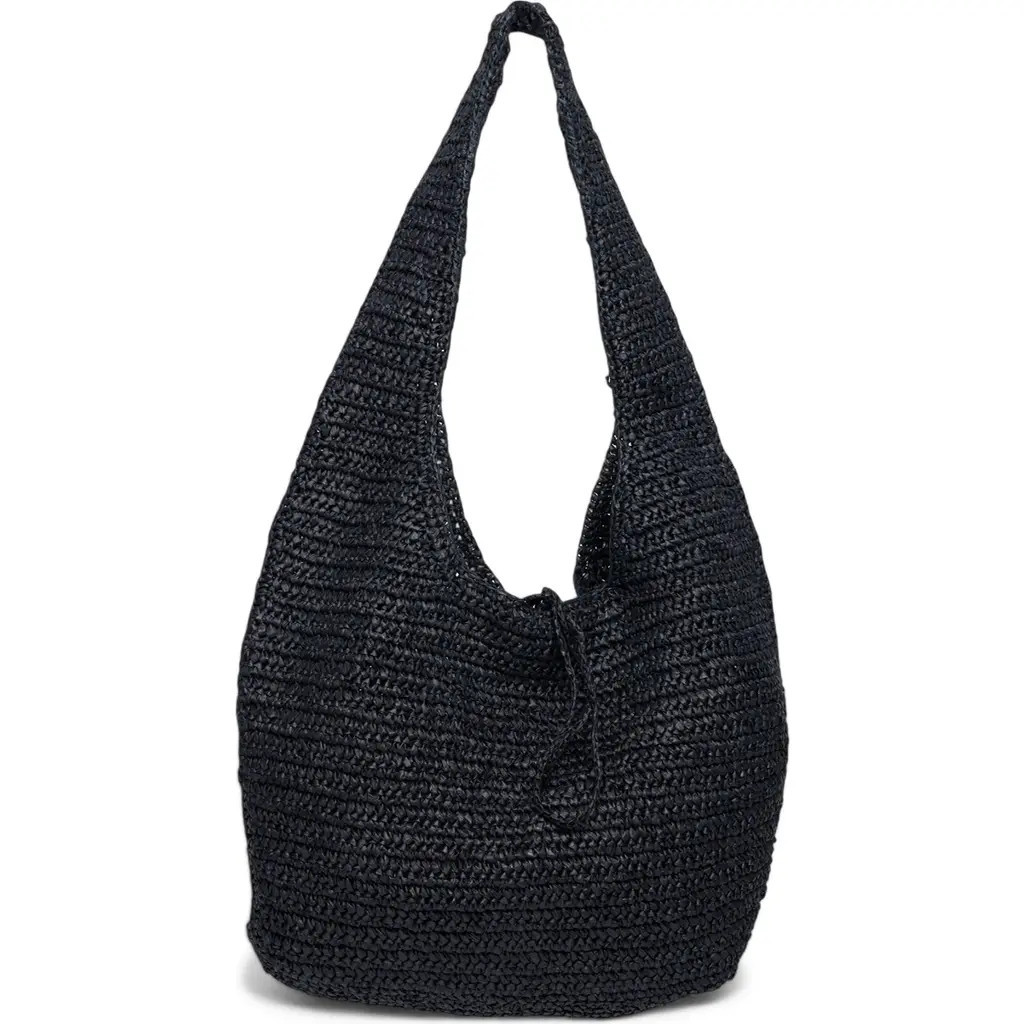 Walter Baker Issey Raffia Hobo Bag in Black at Nordstrom Rack | Nordstrom Rack