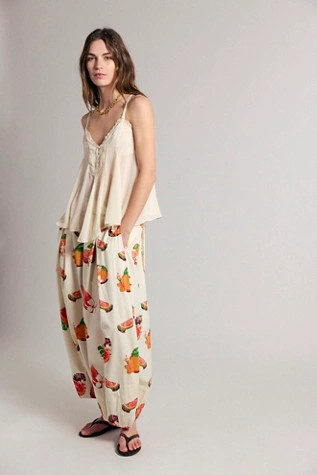 Moonflower Printed Pull-On Balloon Pants | Free People (Global - UK&FR Excluded)
