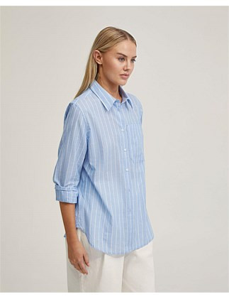 Oxford Ariel Striped Voile Shirt | David Jones | David Jones (Australia & New Zealand)