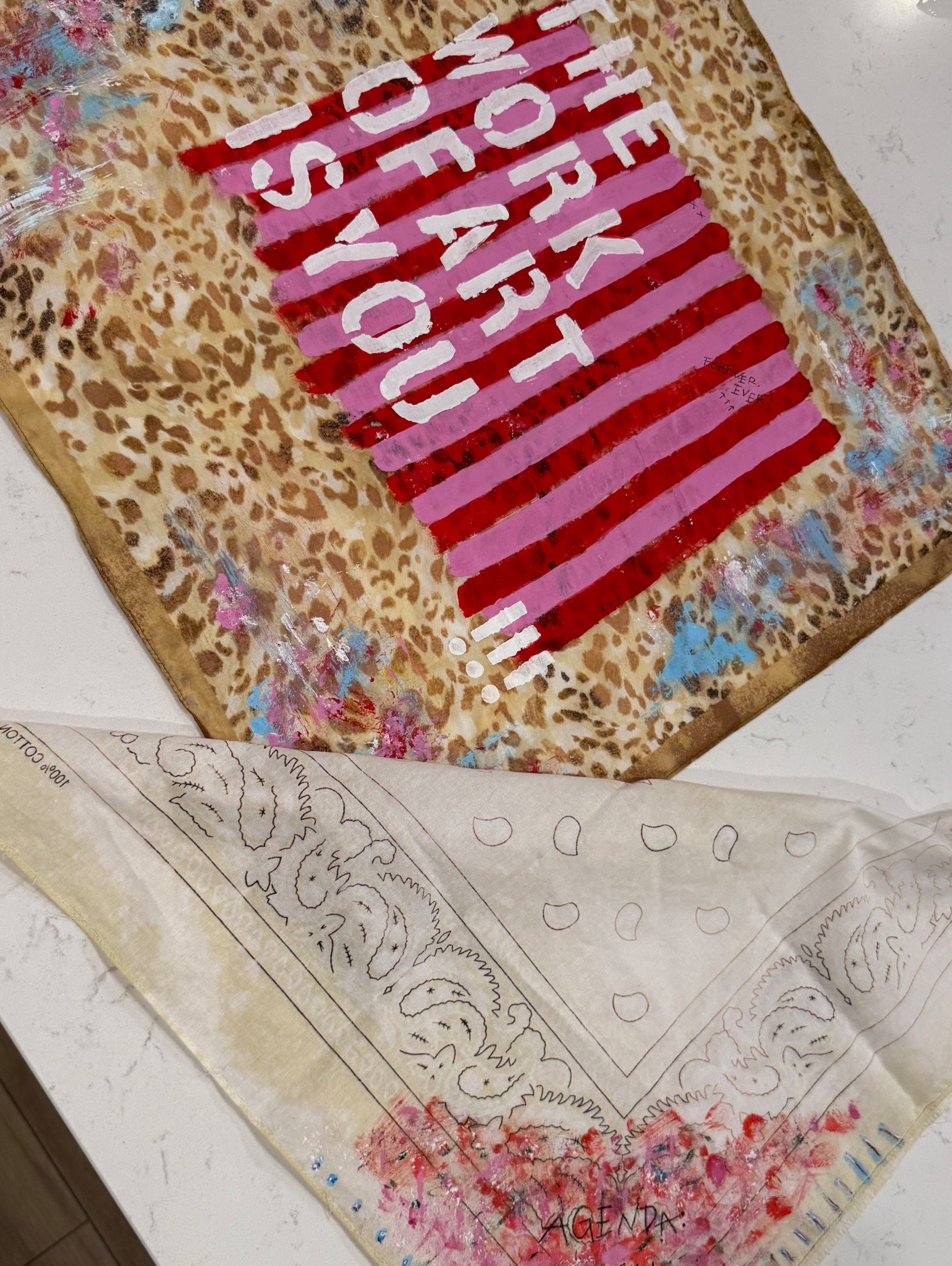 bandana art supplies!! crafts, art, painting