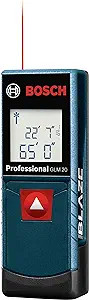 BOSCH GLM20 Blaze 65ft Laser Distance Measure With Real Time Measuring,Blue | Amazon (US)