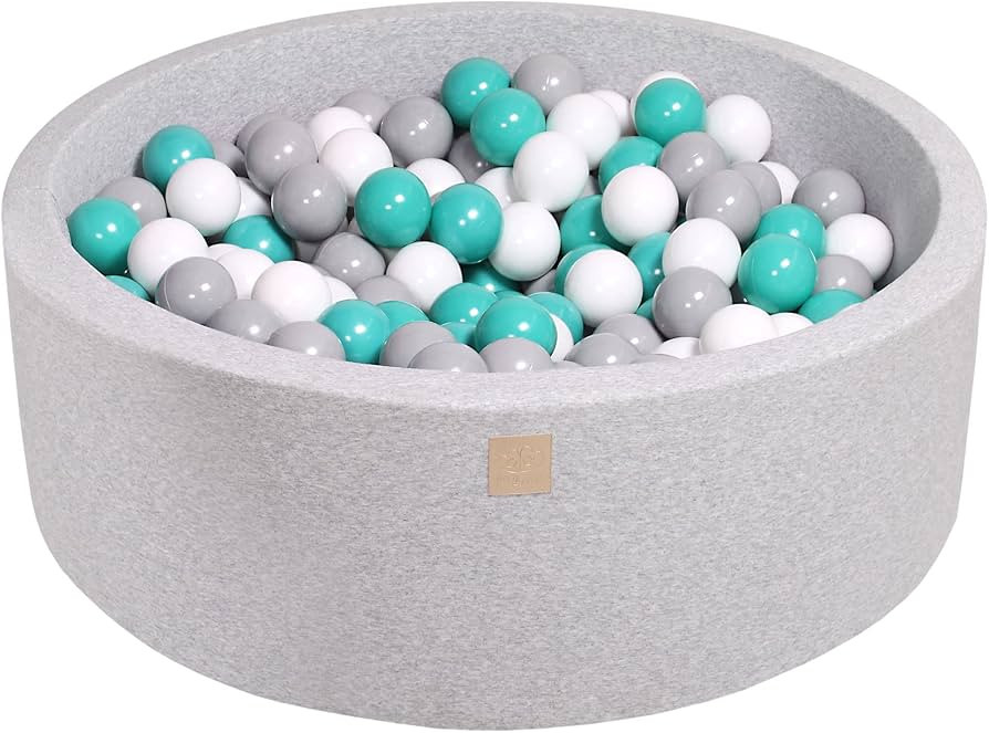 MeowBaby 35 by 11.5 Inch Foam Baby Ball Pit with 200 Foam Balls Included for Easy Set Up in Toddl... | Amazon (US)