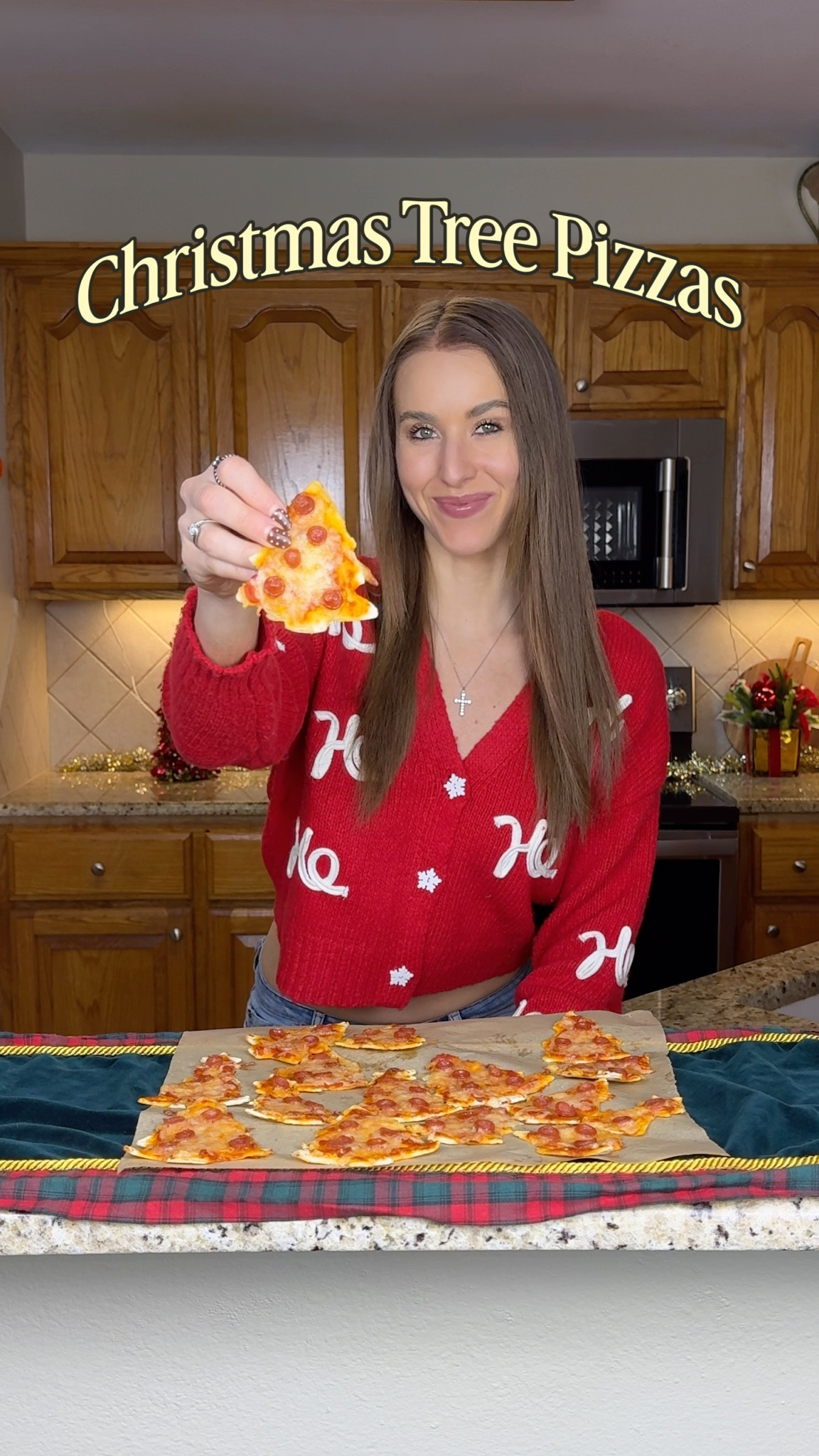 Christmas tree pizza. Christmas tree cookie cutters. Christmas food. 

#LTKHoliday #LTKSeasonal #LTKfoodie