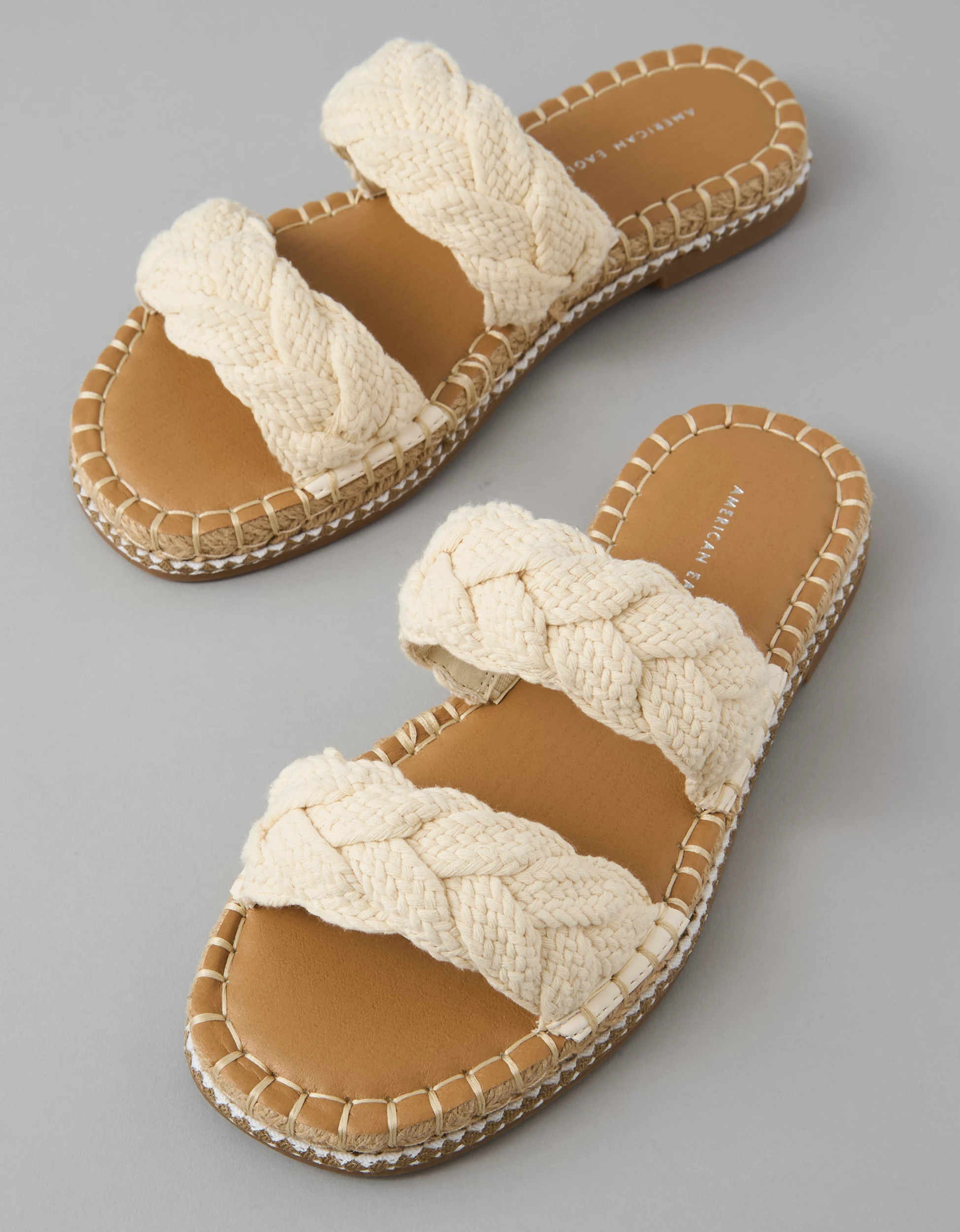 AE Double Strap Slide Sandal | American Eagle Outfitters (US & CA)