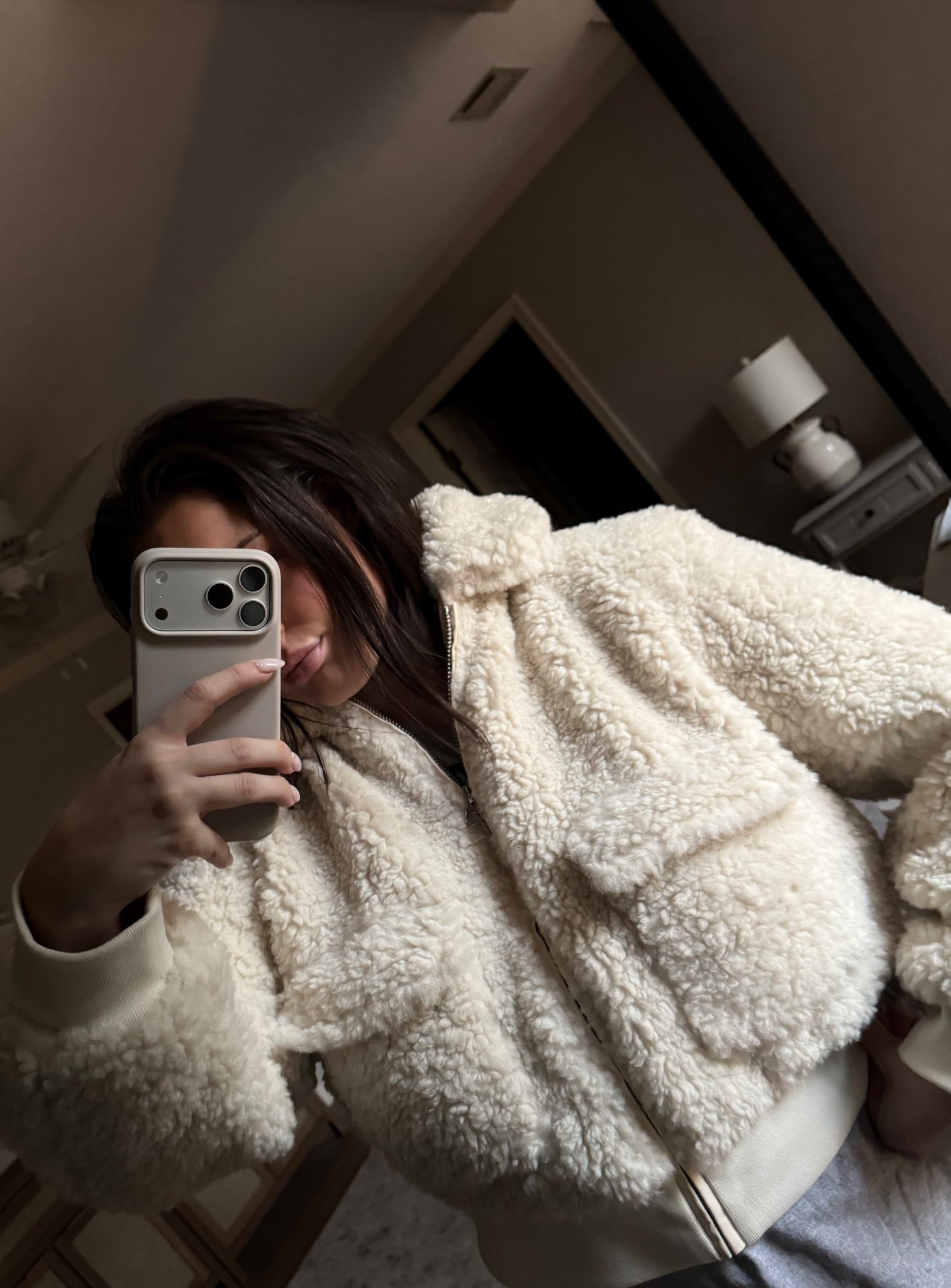 Love this fluffy cropped jacket! On sale now!! Wearing size XL🤍  also comes in chocolate brown

#LTKSaleAlert #LTKootd #LTKMidsize