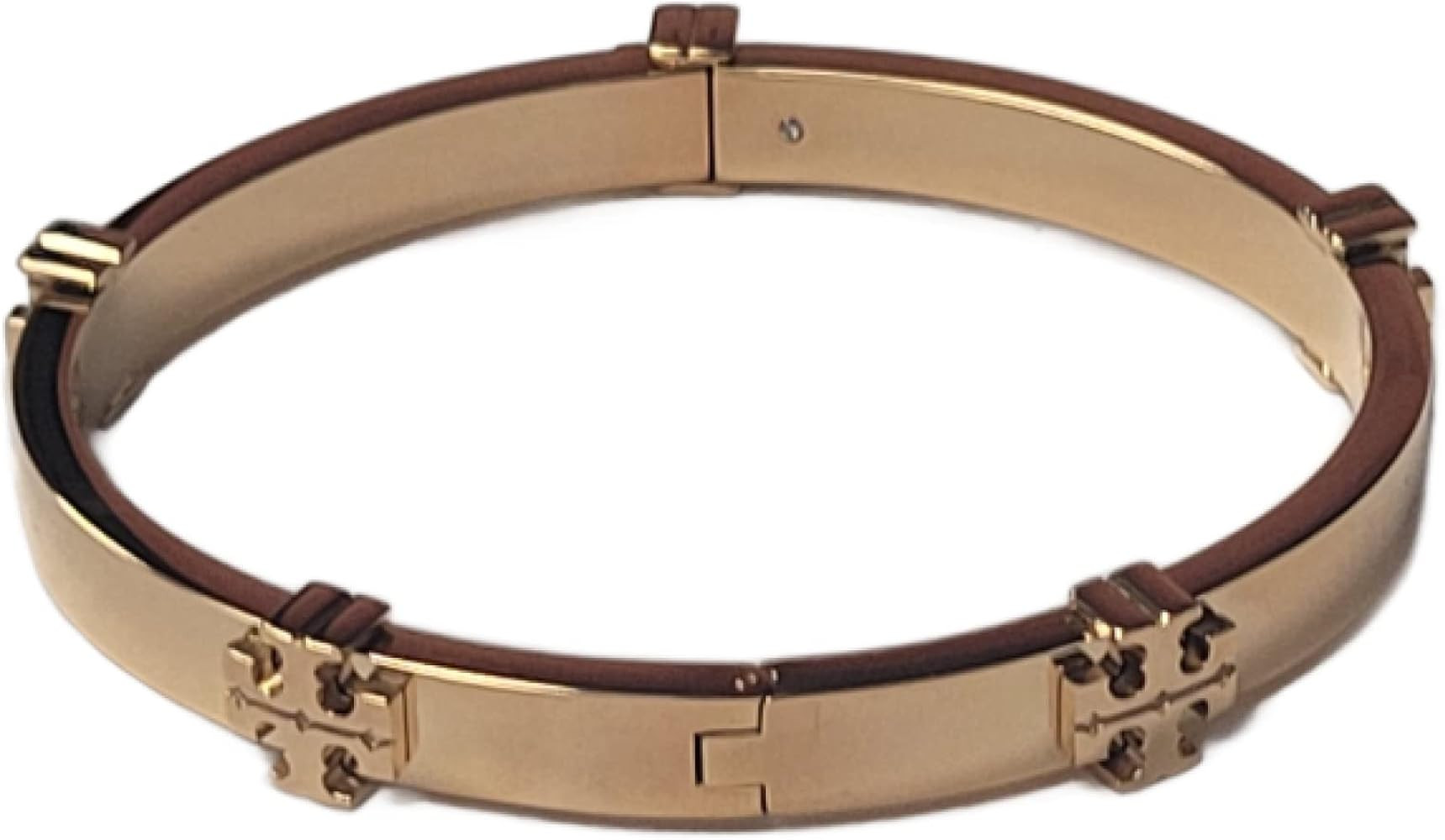 Tory Burch 145434 Tory Gold Tone Classic Logo Women's Bangle Bracelet | Amazon (US)