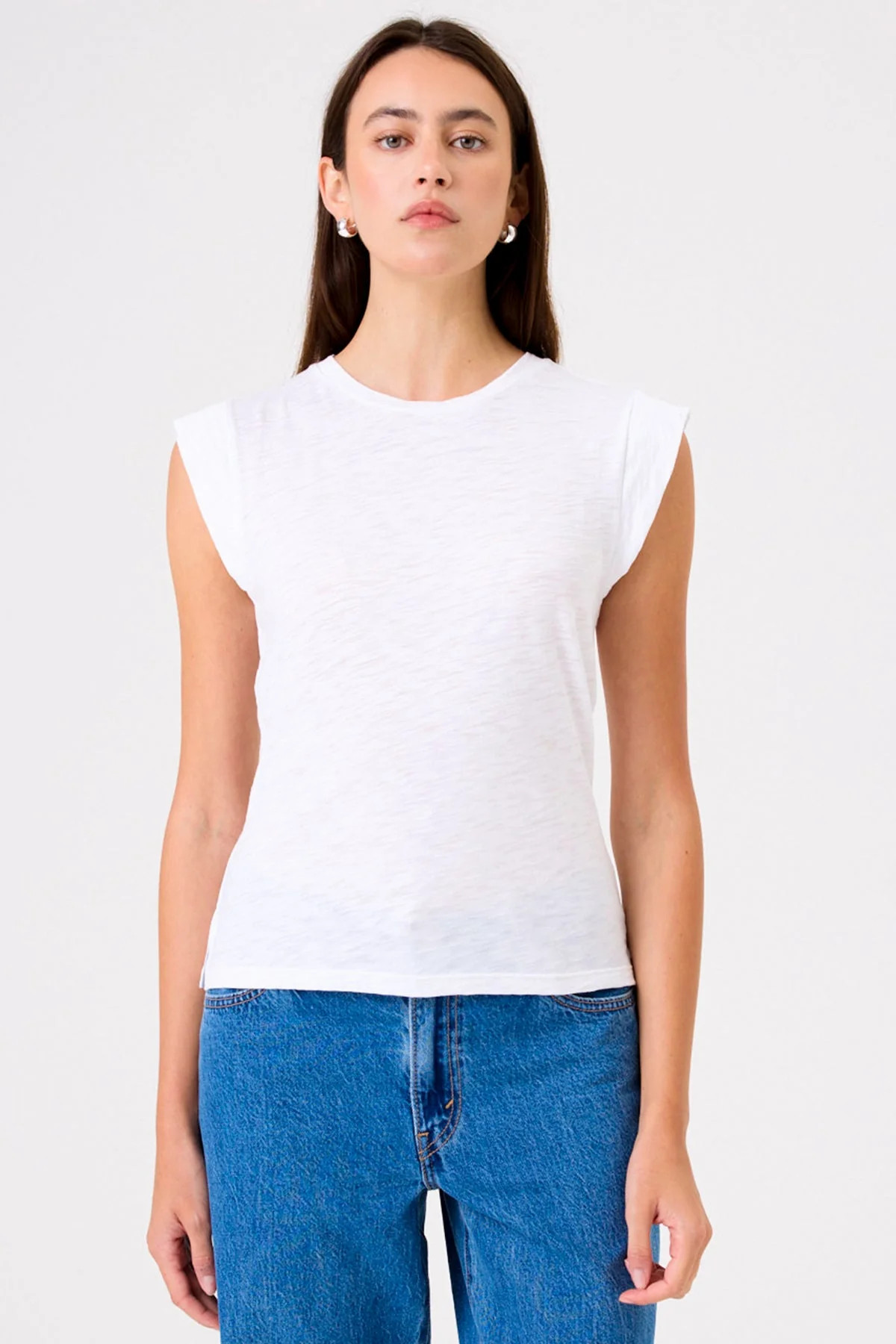 Signature Slub Cap Sleeve Tee | Goldie Tees