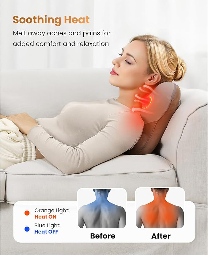 BOB AND BRAD Back Massager with Heat FSA Eligible, EZBack Corded Neck Massager for Pain Relief De... | Amazon (US)