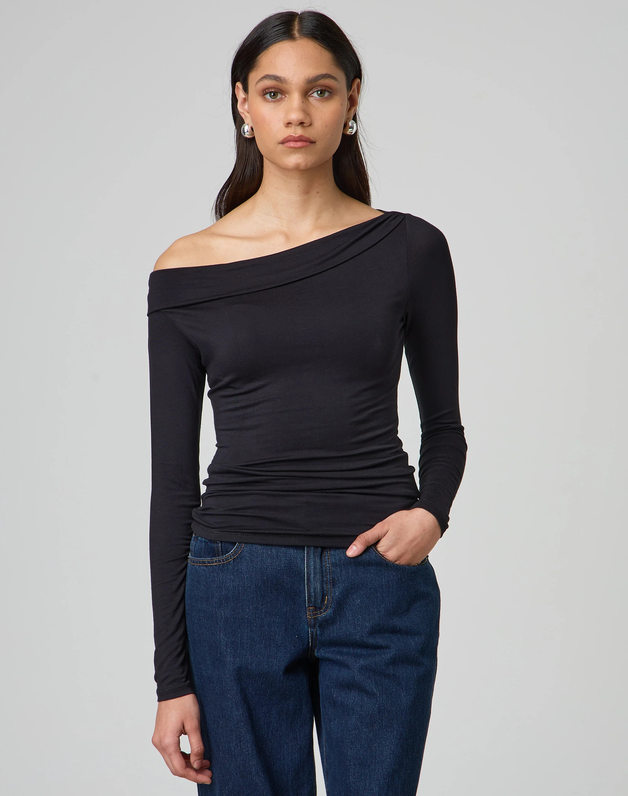 Asymmetrical Long Sleeve Top | Glassons (Australia)
