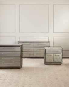 Tara Mirrored 6-Drawer Dresser | Horchow