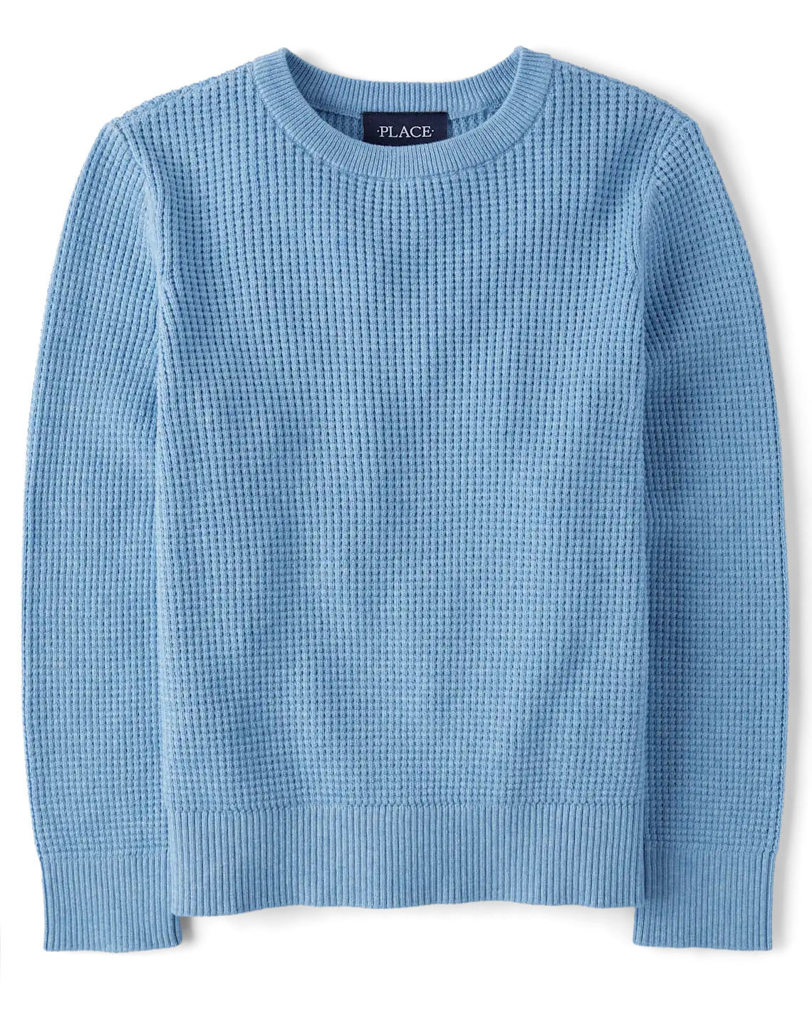 Boys Waffle Knit Sweater - blue | The Children's Place
