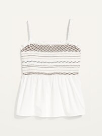 Sleeveless Smocked Babydoll Top for Women | Old Navy (US)